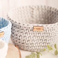 Conjunto Cestos Crochet