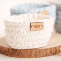 Conjunto Cestos Crochet