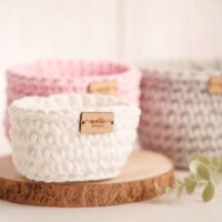 Conjunto Cestos Crochet