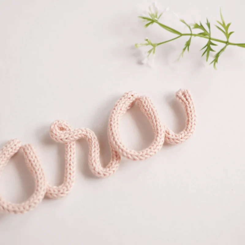Nome Clara personalizado feito em crochet