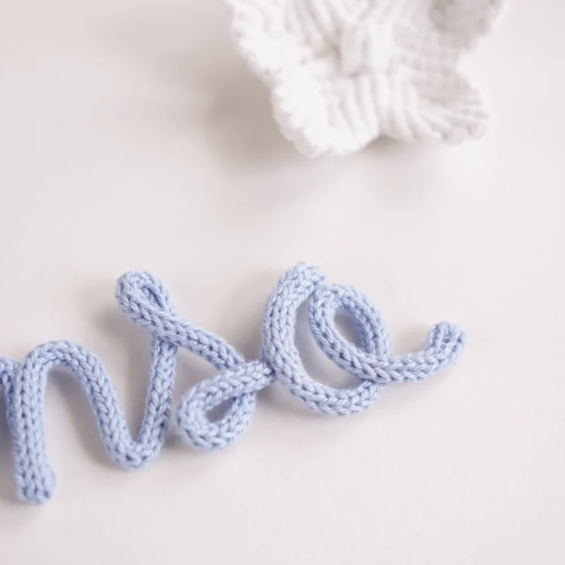 Nome Afonso personalizado feito em crochet